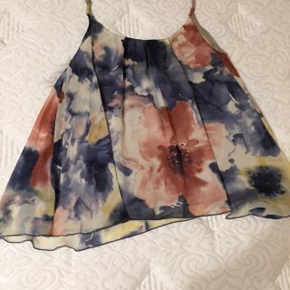 ムルーア(MURUA)のMURUA 花柄シフォンキャミ(キャミソール)