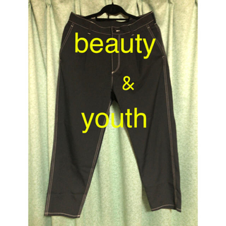 ビューティアンドユースユナイテッドアローズ(BEAUTY&YOUTH UNITED ARROWS)のbeauty&youth united arrows 白ステッチパンツ(スラックス)