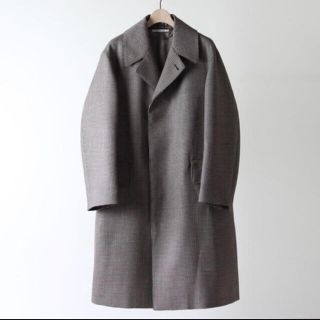 コモリ(COMOLI)のAURALEE 18aw hound's tooth chech coat(ステンカラーコート)