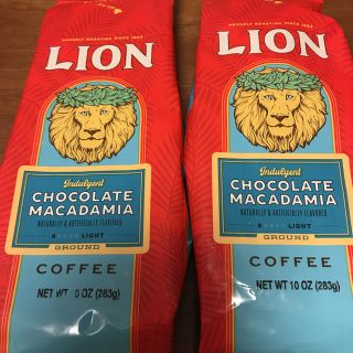 ライオン(LION)のライオンコーヒー   チョコレートマカダミア 2袋(コーヒー)