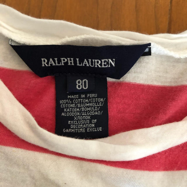 Ralph Lauren(ラルフローレン)のラルフローレン Tシャツ 80 女の子 キッズ/ベビー/マタニティのベビー服(~85cm)(Ｔシャツ)の商品写真