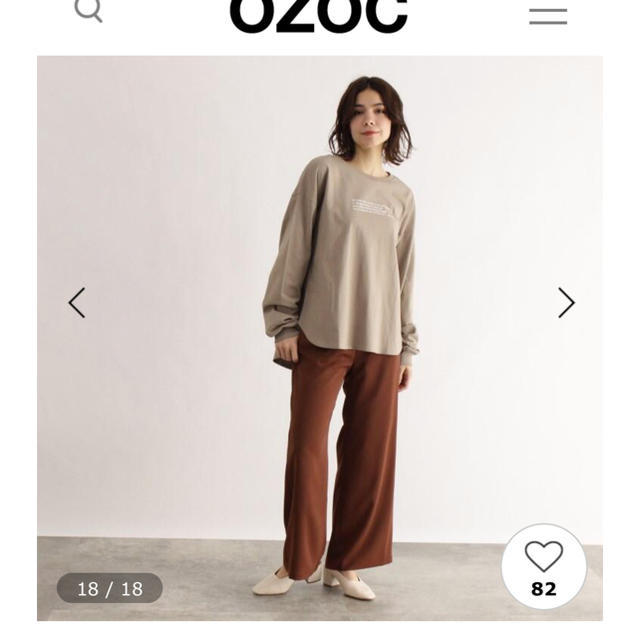 OZOC(オゾック)のozoc ロンT レディースのトップス(Tシャツ(長袖/七分))の商品写真