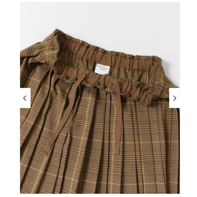 URBAN RESEARCH DOORS(アーバンリサーチドアーズ)のチェックプリーツスカート  BROWN(WEB限定) レディースのスカート(ロングスカート)の商品写真