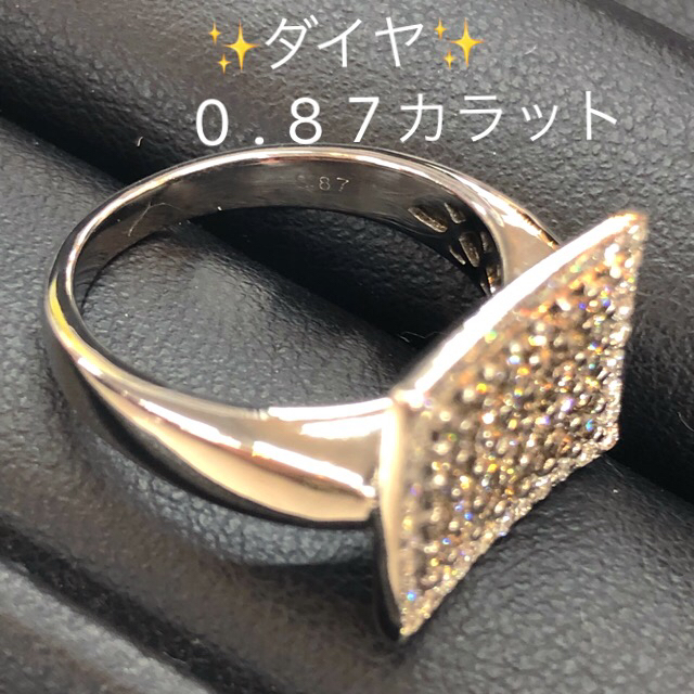 マロニー様ご専用です。K18WGダイヤモンドリングK18ダイヤリング0.87ct レディースのアクセサリー(リング(指輪))の商品写真