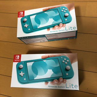 ニンテンドースイッチ(Nintendo Switch)のニンテンドースイッチライト ターコイズ 2台セット 新品未使用(家庭用ゲーム機本体)
