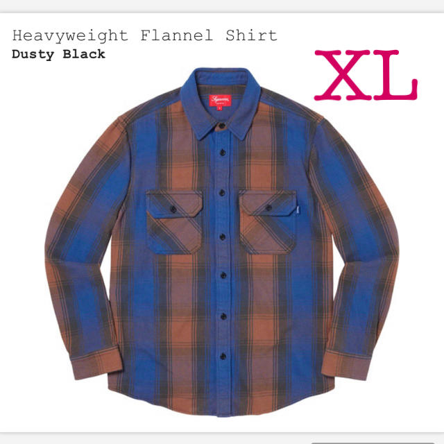 品質が完璧 Supreme - 国内正規supreme19AWHeavyweight Flannel Shirt シャツ