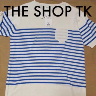 ザショップティーケー(THE SHOP TK)の新品未使用 THE SHOP TK 半袖ニット セーター XLサイズ(ニット/セーター)