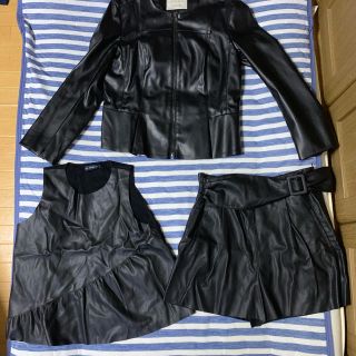 ザラ(ZARA)のZARA レザーセット(ライダースジャケット)