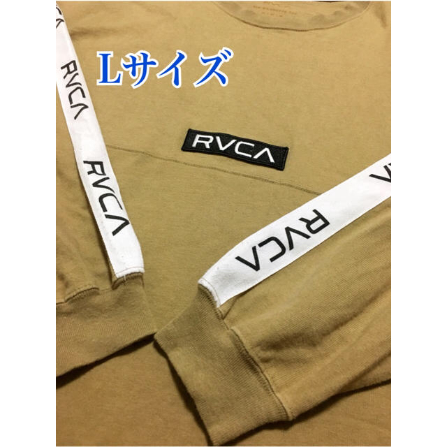 NEW通販】 S ベージュ RVCA TAPE LOGO ロンTシャツ ルーカの通販 by Blue White｜ラクマ 