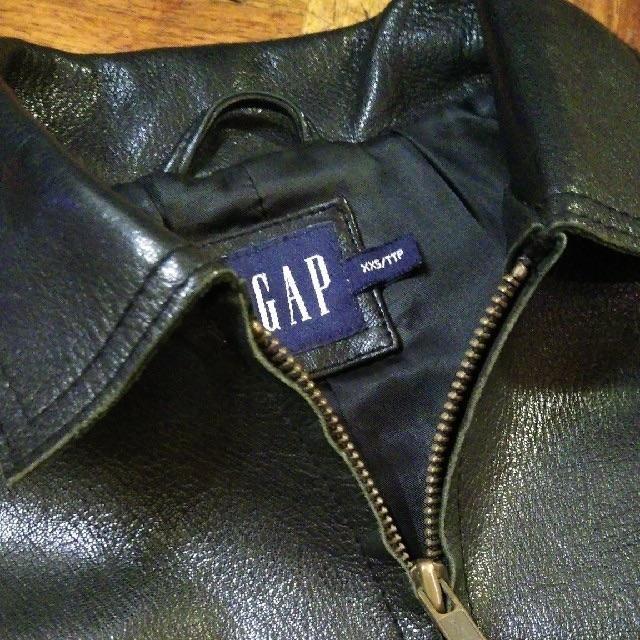 GAP(ギャップ)のギャップ✨GAP レザーシングル ライダースジャケット ジップアップ レディースのジャケット/アウター(ライダースジャケット)の商品写真