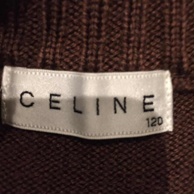 celine(セリーヌ)のニットカーディガン セリーヌ120 キッズ/ベビー/マタニティのキッズ服女の子用(90cm~)(カーディガン)の商品写真