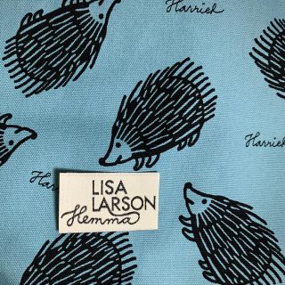 リサラーソン(Lisa Larson)のLISA LARSON はりねずみ生地&タグ(生地/糸)