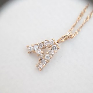 のあぴょん様売約済み【極美品】k18 ダイヤモンド イニシャル ネックレス(ネックレス)