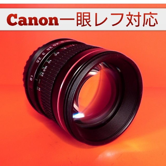 Canon一眼レフ対応！単焦点レンズ！ポートレート！人物撮影に最適！高画質！MFカメラ