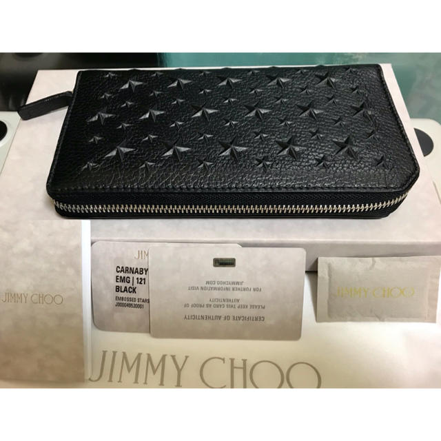 JIMMY CHOO(ジミーチュウ)のジミーチュウ 2019年春夏 ラウンドファスナー 長財布 JIMMY CHOO メンズのファッション小物(長財布)の商品写真