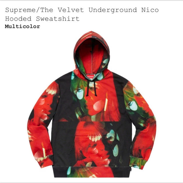 パーカーsupreme シュプリーム The Velvet Underground M