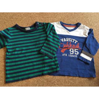 オシュコシュ(OshKosh)の長袖Ｔシャツ ２枚セット サイズ80(Ｔシャツ)