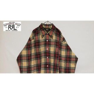 ダブルアールエル(RRL)のRRL POLO RALPH LAUREN ウールシャツ チェック(シャツ)