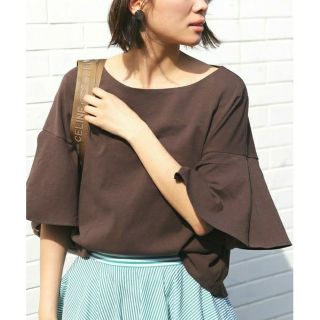 アメリヴィンテージ(Ameri VINTAGE)の【新品】AMERI アメリ / FLARE SLEEVE TOP(カットソー(長袖/七分))