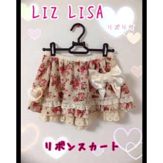 リズリサ(LIZ LISA)の♡LIZLISA♡ 花柄*レトロ*リボン*原宿系*姫系*ロリータ ミニスカート♩(ミニスカート)