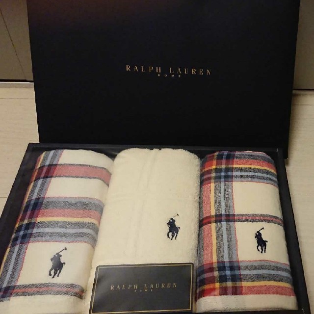 POLO RALPH LAUREN(ポロラルフローレン)のラルフローレンタオルセット インテリア/住まい/日用品の日用品/生活雑貨/旅行(タオル/バス用品)の商品写真