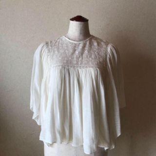 ザラ(ZARA)のZARA 刺繍ブラウス(シャツ/ブラウス(長袖/七分))