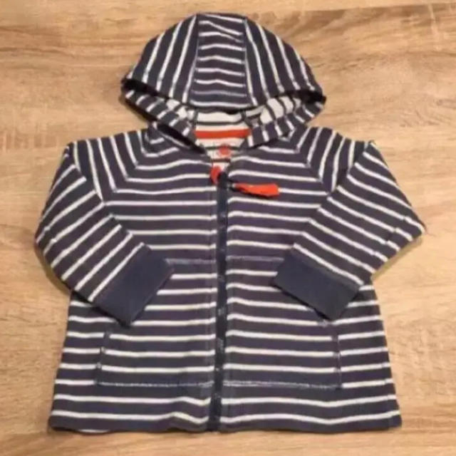 PETIT BATEAU(プチバトー)のお値下げ中♬ プチバトー 12m 74㎝ ★ コットンパーカー ジップアップ キッズ/ベビー/マタニティのベビー服(~85cm)(トレーナー)の商品写真