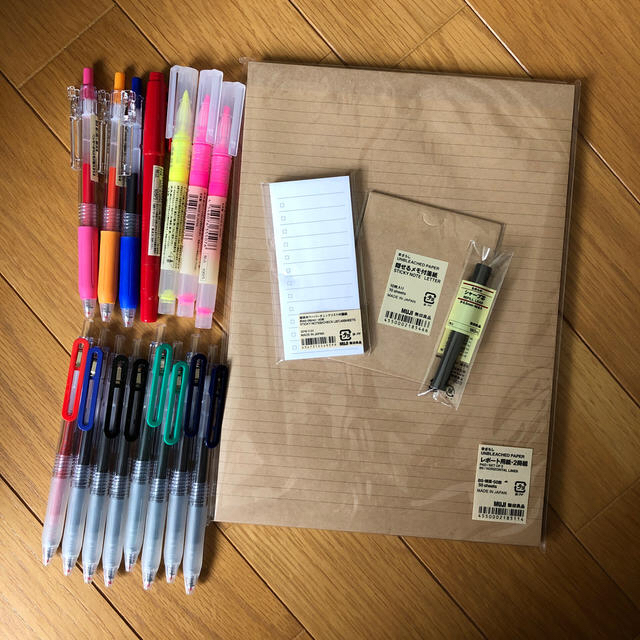 MUJI (無印良品)(ムジルシリョウヒン)の無印良品 文具セット インテリア/住まい/日用品の文房具(ペン/マーカー)の商品写真