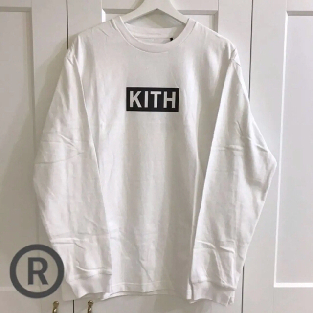 【KITH】店舗限定 ボックスロゴ ロンT 希少 白 Lサイズ 新品未使用
