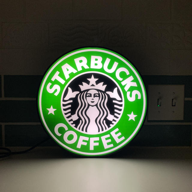 ココア様専用】Starbucks 旧ロゴ 電飾サイン 新品登場 www