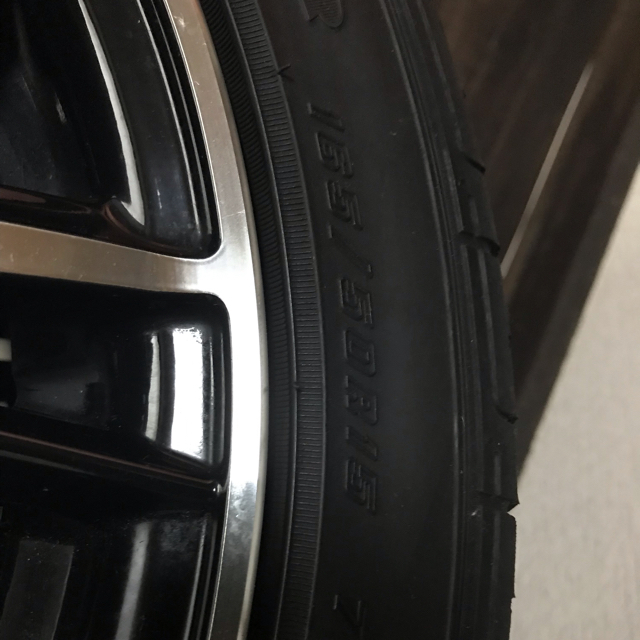 タイヤホイールセット 165/50 R15 軽自動車用 4本セット自動車/バイク