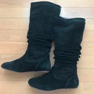 アグ(UGG)のUGG ロングブーツ 本革 サイズ 40(26cm)(レインブーツ/長靴)