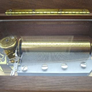 高級 木製ボックス 貴重 REUGE リュージュ オルゴール スイス 50弁4曲 ...
