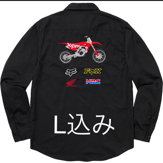 Lサイズ　Supreme Honda Fox Racing Work Shirt