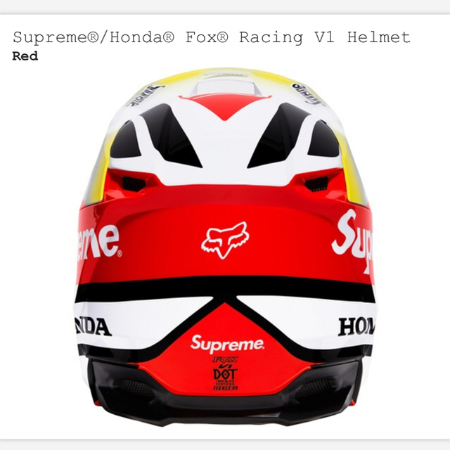 Supreme(シュプリーム)のsupreme honda Racing V1 helmet 自動車/バイクのバイク(ヘルメット/シールド)の商品写真