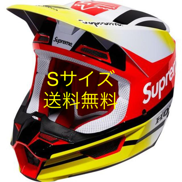 Sサイズ 送料無 Supreme Honda Fox V1 HelmetRedSIZE