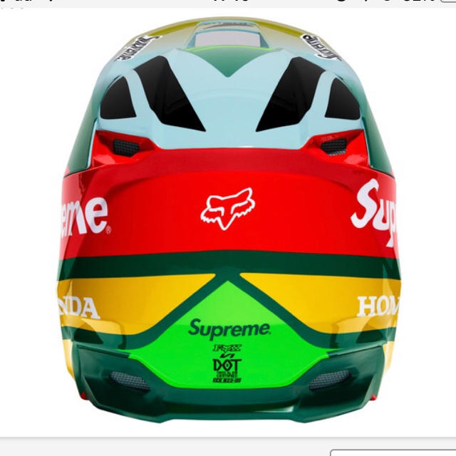 Supreme(シュプリーム)のSupreme®/Honda® Fox® Racing V1 Helmet緑 自動車/バイクのバイク(ヘルメット/シールド)の商品写真