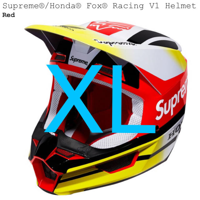 Supreme(シュプリーム)のsupreme honda helmet 自動車/バイクのバイク(ヘルメット/シールド)の商品写真