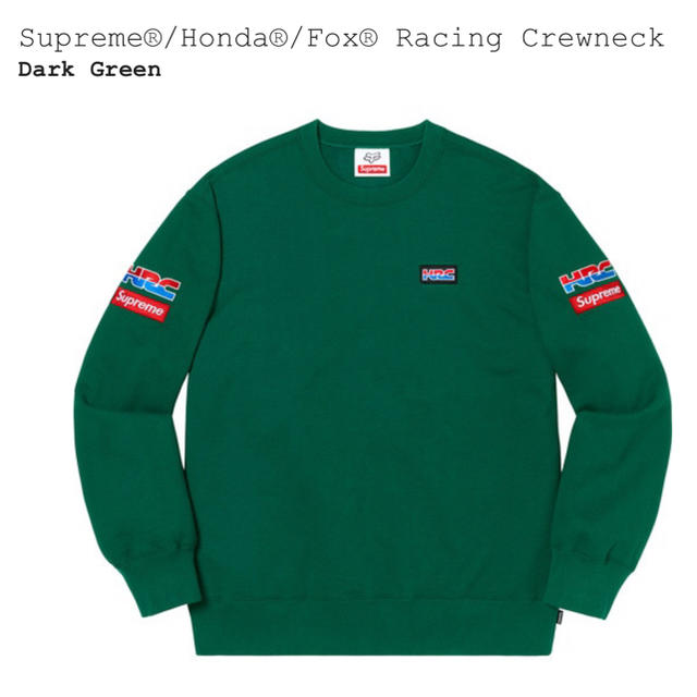 19AW Supreme Honda Fox Racing Crewneck