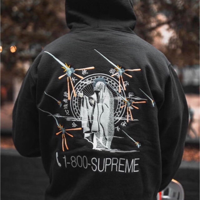 supreme 1-800 パーカー