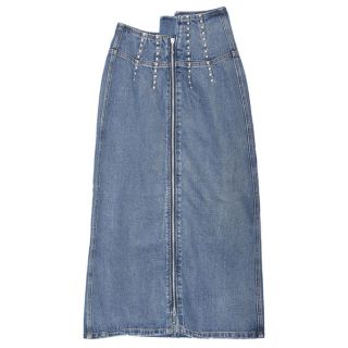 アメリヴィンテージ(Ameri VINTAGE)のAMERI STUDS LINE DENIM SKIRT(ロングスカート)