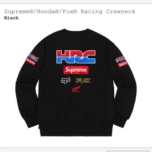 Honda  Fox Racing Crewneck クルーネック M