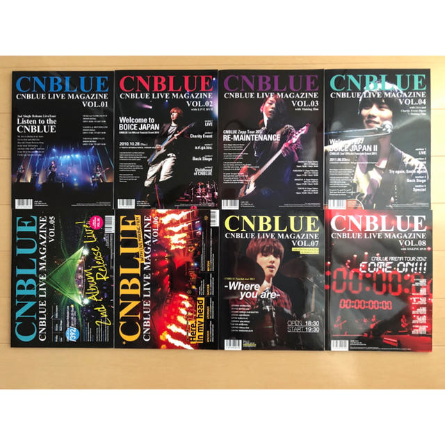 CNBLUE(シーエヌブルー)のCNBLUE LIVE MAGAZINE  VOL.01～VOL.08 エンタメ/ホビーのCD(K-POP/アジア)の商品写真