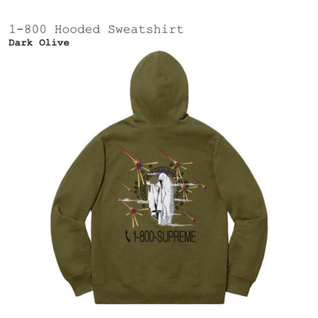 supreme 1-800 Hooded Sweatshirt Mサイズ