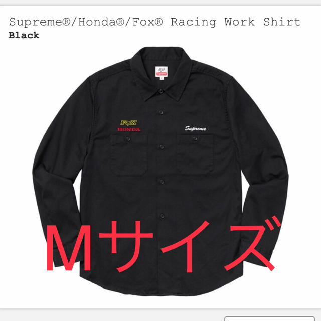 Mサイズ Supreme Honda Fox Racing Work Shirt