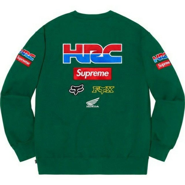 XL/黒 Supreme®/Honda®/Fox® RacingCrewneck