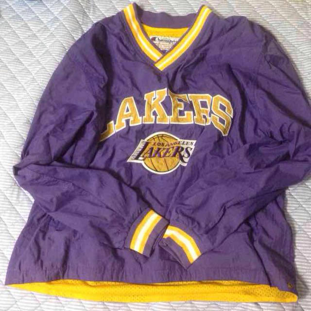 Champion(チャンピオン)のNBA LAKERS ブルゾン メンズのジャケット/アウター(ナイロンジャケット)の商品写真