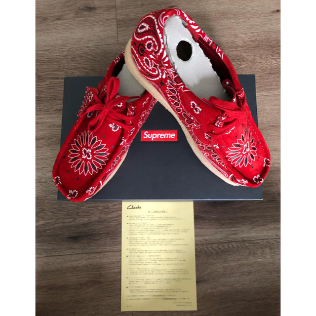 Supreme Clarks Bandana Wallabee RED