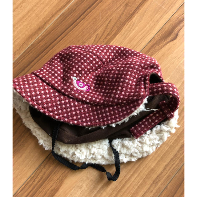 CELEC(セレク)のrichesseリセス  帽子  冬用  レトロ  鳥刺繍 キッズ/ベビー/マタニティのこども用ファッション小物(帽子)の商品写真