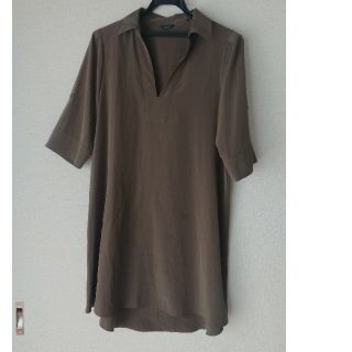 アーバンリサーチロッソ(URBAN RESEARCH ROSSO)のアーバンリサーチロッソ シャツワンピース チュニック カーキ(シャツ/ブラウス(長袖/七分))